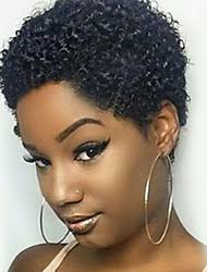 African american short natural haircut wig black women over 50. Afro Short Hair Wig Lightinthebox Com