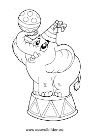 Ausmalbilder Zirkus Ausmalbilder Elefant Ausmalbild Ausmalen