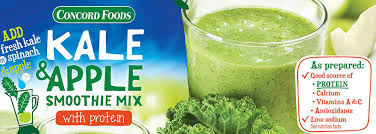 Water, as mentioned, is the most commonly used mixer and will be calorie free. Concord Foods Releases Kale And Apple Smoothie Mix With Protein Anuk Mobile