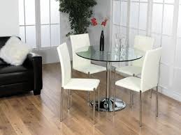 Small Round Glass Dining Table Sets For 4 Chair