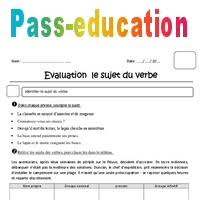 Chaque cours est accompagné d'exercices pour vous entraîner. Sujet Du Verbe Cm1 Evaluation Bilan Avec Le Corrige