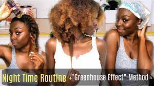 The greenhouse effect method for hair growth does not encourage any additional hair products. Natural Hair Night Routine Greenhouse Effect Method For Retaining Moisture Hair Growth Youtube