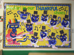 Thanksgiving Pete The Cat Preschool Bulletin Board Craft Thanksgiving Bulletin Boards Preschool Thanksgiving Classroom Thanksgiving Bulletin Boards