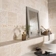 Pierre Naturelle Sol Et Mur Ivoire Travertin L 20 X L 20 Cm Carrelage Salle De Bain Salle De Bain Travertin Leroymerlin Salle De Bain
