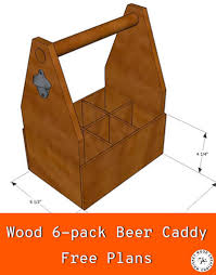 Detailed diy plans to build a beautiful oak beer tote. Free Woodworking Plans Wood Beer Caddy Plans 6 Pack Beer Tote Whiskey Wood Creations