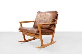 This Leather Rocking Chair Was Produced In Denmark In The 1960s Rocking Chair Rocking Chairs For Sale Chair
