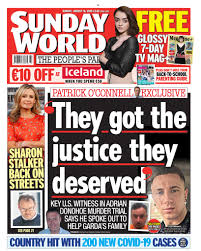 Get the latest northern irish news from bbc northern ireland: Sunday World On Twitter Tomorrow S Front Page They Got The Justice They Deserve Key U S Witness In Adrian Donohoe Murder Trial Says He Spoke Out To Help Garda S Family Plus