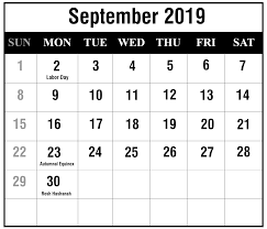 Calendar Template September 2019 September Calendar Calendar Template Printable Calendar Template