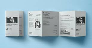Psd Double Gate Fold Brochure Psd Mock Up Templates Brochure Template Brochure Psd Brochure