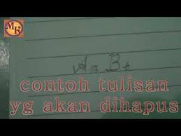 Cara Menghapus Tulisan Pensil Tanpa Penghapus Youtube