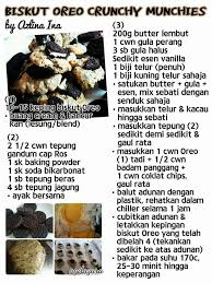 Biskut Oreo Crunchy Munchies Cookie Recipes Biscuit Recipe Quiche Recipes