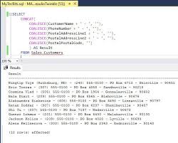 Using Concat Ws In Sql Server Sql Server Sql Server