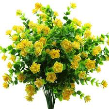 Check spelling or type a new query. 6pcs Artificial Flowers Fake Outdoor Uv Resistant Plants Faux Plastic Gree J7r1 For Sale Online Ebay