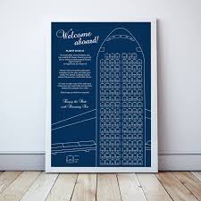 Wedding Seating Chart Airplane Printable File Aviation