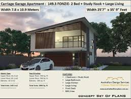 Welcome to part 2 of our 'awesome 3d house/apartment plans' where you can see another 20 amazing 3d perspectives of what is best in interior design and architecture today. Carriage House Garage Apartment Plan Fonzie 2 Bed Study Etsy