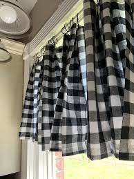 Black And White Buffalo Check Curtains Amazon Diy Curtains Curtains Kitchen Curtains Diy Curtains