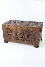 Home furniture bedroom furniture chests studded trunk coffee table. Carved Chinese Camphor Wood Chest Or Coffee Table Antiques Atlas