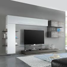Wohnwand Line Lc Iii 4 Teilig Hochglanz Weiss Eiche Grau Dekor Lc Mobili Jetzt Bestellen Unter Https M Wohnwand Weiss Wohnwand Wohnwand Weiss Hochglanz