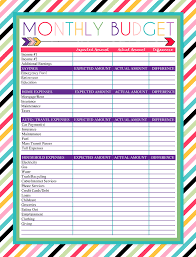 Free Printable Monthly Budget Worksheet Monthly Budget Printable Budgeting Worksheets Monthly Budget Worksheet