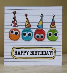 Our printable greeting cards can be customized in a variety of ways. Birthday Card Do Finger Prints To Make Faces Handmade Birthday Cards Kids Birthday Cards Homemade Birthday Cards