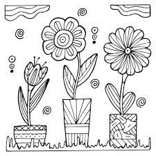 Coloring pages with beautiful bouquets of flowers are collected in this section. 25 Free Printable Flower Coloring Pages