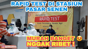 Newnormal Syarat Naik Kereta Api 2020 Tes Rapid Corona Di Stasiun Pasar Senen Trian Aprilianti Youtube