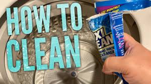 One 4 count box of oxiclean washing machine cleaner with odor blasters helps remove odor causing residues in any washer one pouch once a month helps keep your washing machine clean How To Clean Your Washing Machine Youtube