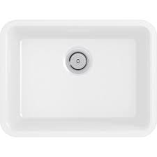 The lower the gauge, the thicker the material. Kohler Cairn Undermount Neoroc Composite 24 5 In Single Bowl Kitchen Sink In Matte White K 28001 Cm6 The Home Depot Single Bowl Kitchen Sink Kohler Sink