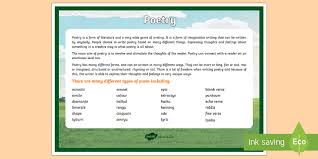 Poetry A4 Display Poster Australia Literacy Interpreting Analysing Evaluating English Poetry Writing Poems Poet Poetry Teaching Australian Curriculum
