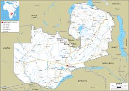 The viamichelin map of zambia: Zambia Map Road Worldometer