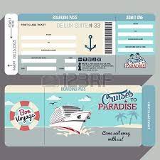 Cruises To Paradise Cruise Ship Boarding Pass Flat Graphic Design Cruise Ship Party Cruise Theme Parties Cruise Ship