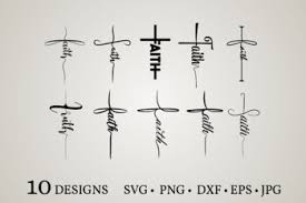 The free cut files include svg, dxf, eps and png formats. Faith Cross Svg Faith Svg Jesus Svg Christian Svg Religious Svg Jesus Cross Svg