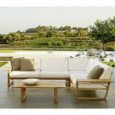 Point Lineal Sectional Sofa Outdoor Teak Lounge Homeinfatuation Com Modern Patio Furniture Contemporary Garden Furniture Luxury Patio Furniture