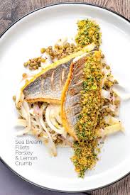 Sea Bream Fillet With Lemon Parsley Crumb Recipe In 2020 Best Lunch Recipes Whole Food Recipes Sea Bream Recipes