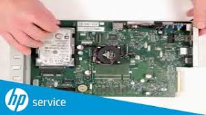Hp Officejet Enterprise Color X555 Mfp X585 Replace The Hard Disk Drive Hp Customer Support