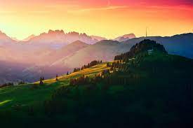 Hills Mountains Switzerland Sunrise Sunset Wallpaper 1920x1280 433425 New Nature Wallpaper Sunset Wallpaper Nature Wallpaper