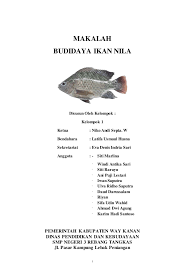 Jenis bom umpan yang paling cocok bisa menggunakan bekatul. Makalah Budidaya Ikan Nila