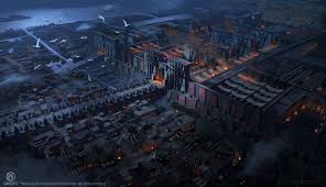 Assassin S Creed Origins Dlc The Curse Of The Pharaohs Artstation The Curse Of The Pharaohs Assassin S Creed Origins Dlc Eddie Bennun Karnak Temple Assassins Creed Origins City Grid
