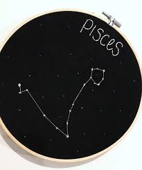 This means that you set the object which is covered in glow in the dark paint outside for three to four hours. Astrology Embroidery Hoop Art Pisces By Winebroidery On Etsy Embroidery Hoop Art Hoop Art Embroidery Hoop