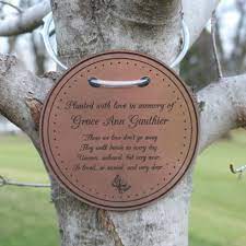 Tree Charm Tree Dedication Marker Tree Plaque Tree Tag Etsy Memory Tree Personalized Tree Tree Tags
