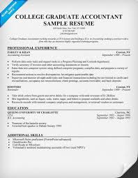 College Graduate Accountant Resume Sample | Accounting | Pinterest ...