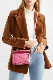 Loewe Sac Porte Epaule En Cuir Texture Puzzle Mini Net A Porter Com Bags Neutral Outfit Leather Shoulder Bag
