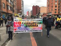 At least five civilians and one police officer have died during protests against a government tax reform in colombia since the start of unresrt this week, the country's ombudsman said saturday. Bmplayf8hqbo8m