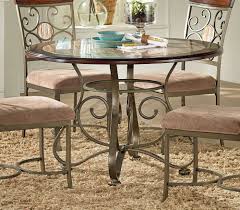 New (4) from $303.89 & free shipping. Steve Silver Thompson 45 Inch Round Dining Table W Faux Marble Inlay Primitive Dining Rooms Dinette Tables Dining Table