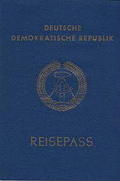 Infolge von sparmaßnahmen wurde am 1. Reisepass Der Deutschen Demokratischen Republik Wikipedia