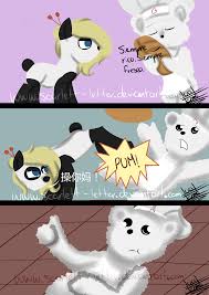 801827 - artist:scarlett-letter, bimbo bear, chinese text, comic,  derpibooru import, multi language, oc, oc:pamela panda, panda,  questionable, spanish, text, translation request, unofficial characters  only, vulgar - Twibooru