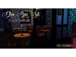 dive bar set by frost rainbowcy mobilier de salon