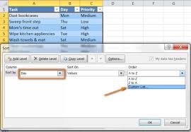 Find more similar words at. Excel Sort By Row By Column Names And In Custom Order Ablebits Com