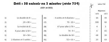Fiches et ressources téléchargeables gratuites en mathématiques pour le cycle 2, le cp et le ce1, calcul, fiches d'exercices, affichages, cours, exercices, calcul, addition, soustraction, compte est bon. Calcul Mental Defi Ce Charivari A L Ecole