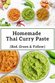 Homemade Thai Curry Paste Green Red And Yellow Sprinkles Sea Salt Recipe In 2021 Curry Paste Food Inspiration Thai Curry